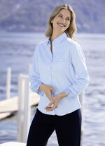 Blouse met overhemdkraag 