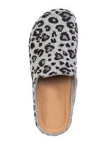 Laurina pantoffels van bedrukt vilt GRIJS-ZWART