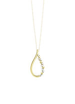 Elegante druppelhanger met synthetische zirkonia 