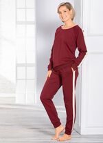 Vrijetijdspak met decoratieve strepen 