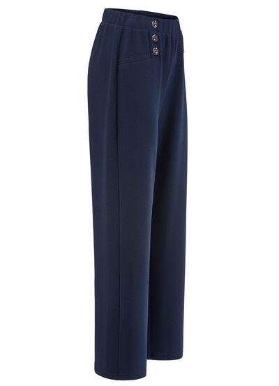 Broek met decoratieve sierknopen 