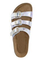 Muiltjes van ELENA EDEN met kleurrijke metallic glans BLEU-METALLIC