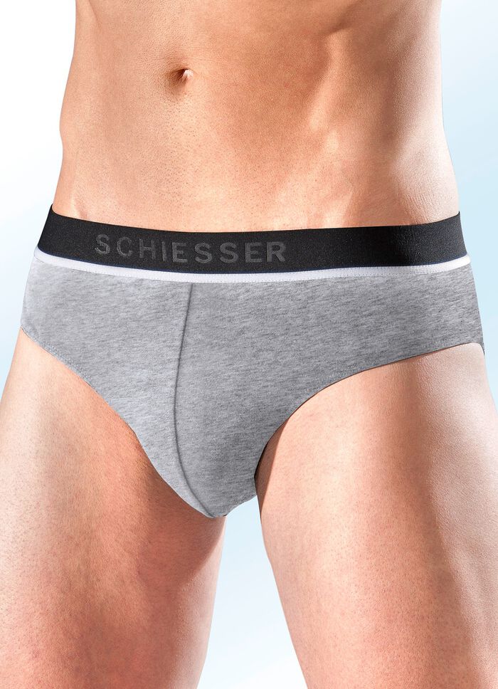 Schiesser set van drie slips van fijne jersey 