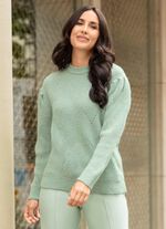 Trui met decoratieve plooien 