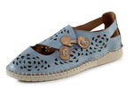Gemini pantoffels met luchtige openingen JEANS-CAMEL