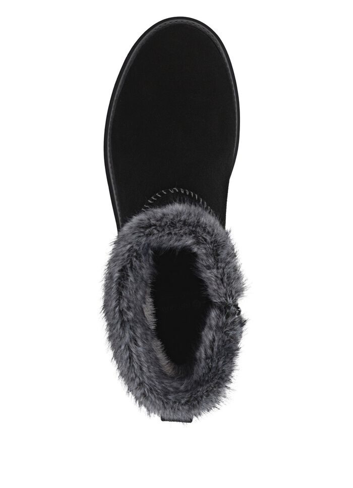 Remonte, gevoerde dames enkellaarsjes, winterschoenen, breedte G, met lamsvacht 