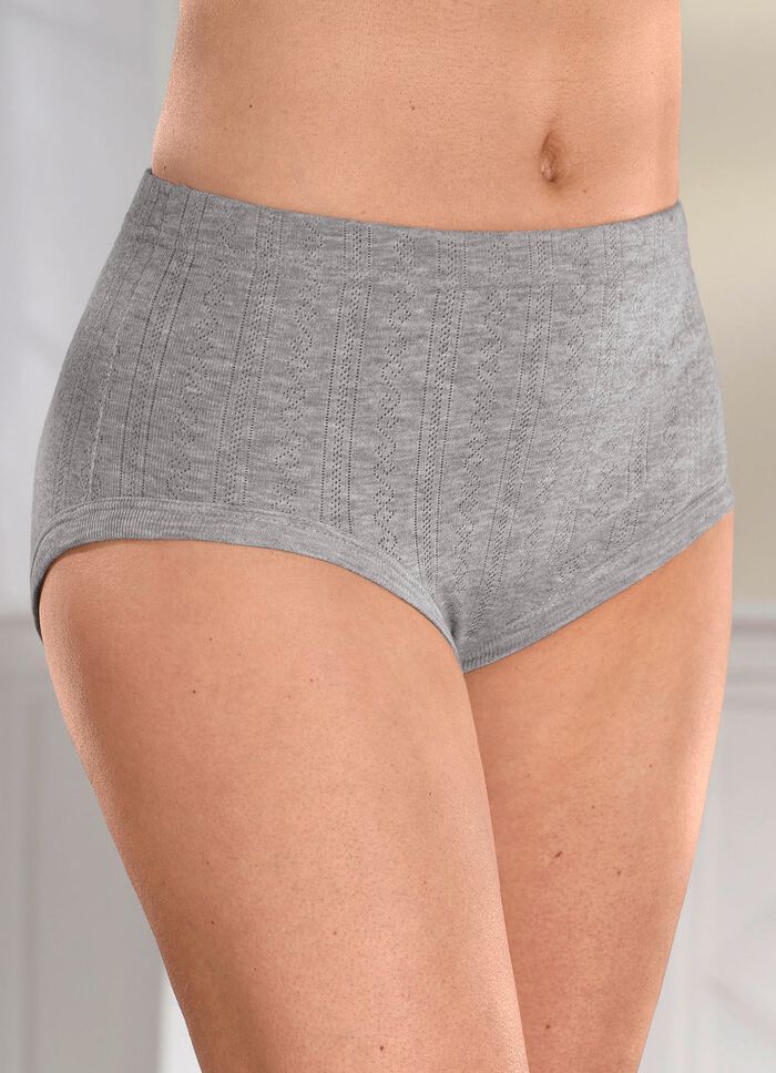 Set van vijf slips met jacquardmotief 