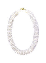 Glinsterende ketting met echte parelmoer 