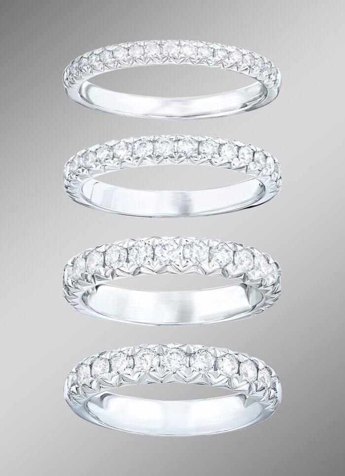 Memoire-briljantring in verschillende karaatgewichten 