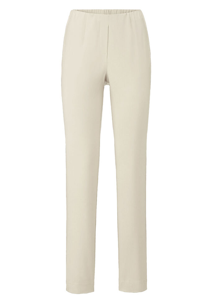 Chique broek in comfortabel pull-on-model BEIGE