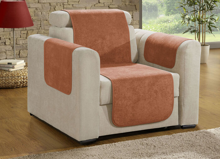 Fauteuil- en bankbeschermer met vlekbescherming en antislipcoating TERRA