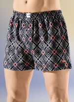 Set van vier boxershorts met elastische tailleband 