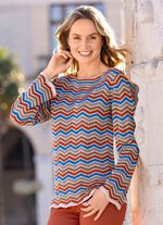 Trui met zigzagstreepdessin 