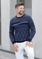 Trui met ronde hals MARINE-BLAU