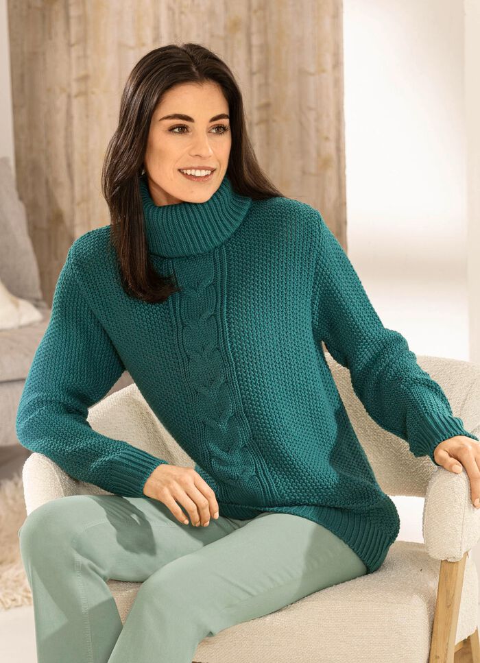 Trui van rijstkorrelbreisel 