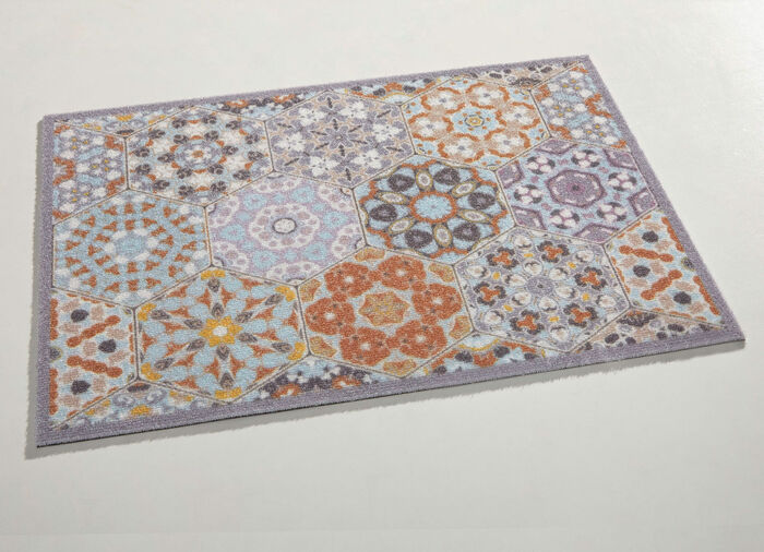 Deurmat met antislip latex achterkant