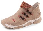 Rieker, trendy dameslaarzen, winterschoenen, met rits TAUPE-BRUIN