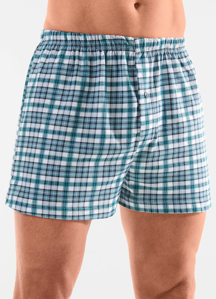 Vierpack boxershorts met knoopsluiting 