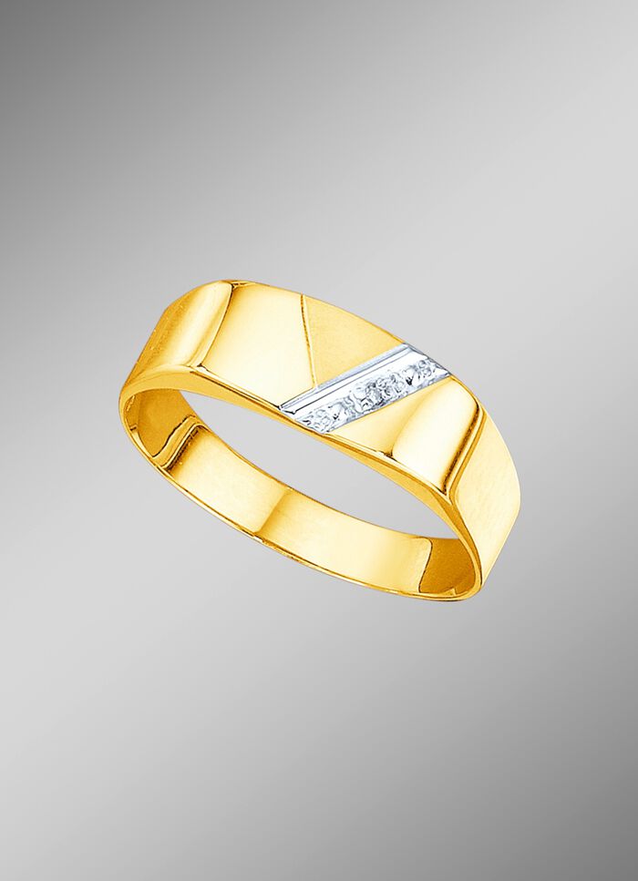 Herenring met diamant 