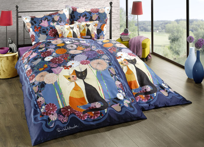 Beddengoedset met Rosina Wachtmeister-motief 