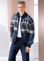 Jas met jacquardmotief 