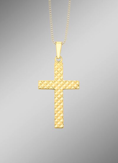 Kruishanger met ruitpatroon 