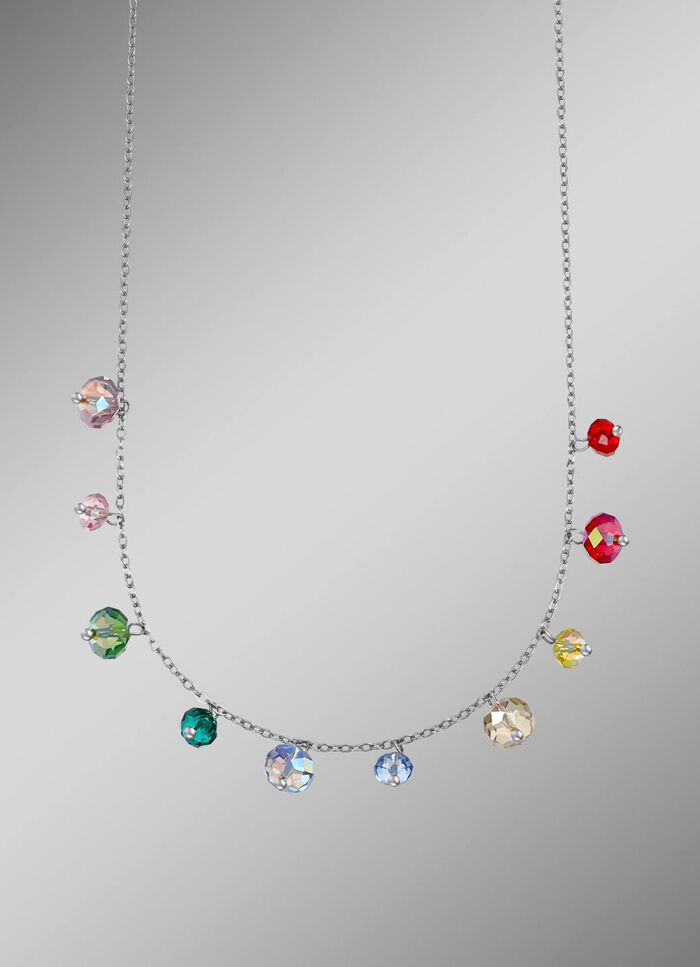 Ketting met kleurrijke Swarovski&reg; kristallen 