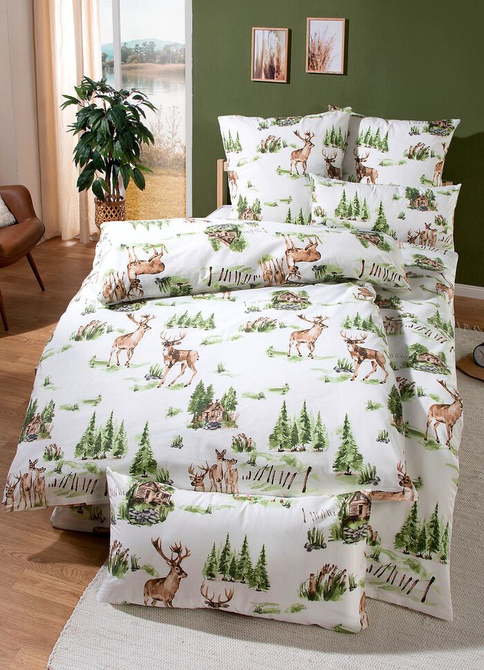 Dubbelzijdig bedrukt polykatoenen beddengoedset 