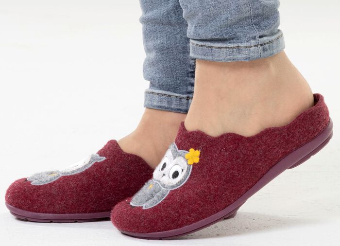 Laurina, klassieke damespantoffels, met uitneembaar voetbed 