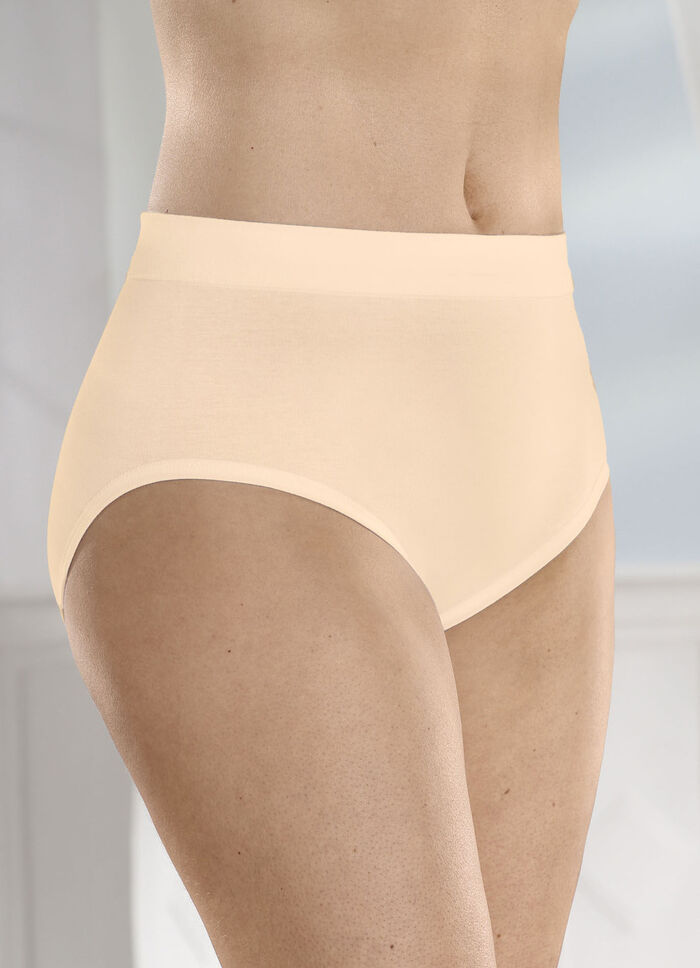 Set van drie slips met een comfortabele, zachte tailleband PUDER