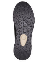 ELENA EDEN, trendy damessneakers, breedte G, met uitneembaar voetbed ZWARTBRUIN