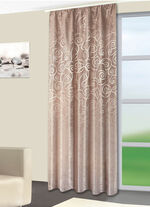 Decoratieve sjaal met omslag aan de zoom TAUPE