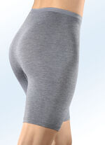 Sylvia Speidel set van twee lange broeken met viscose 1X GRIJS GEMÊLEERD, 1X ZWART