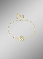 Levensboom armband met parelmoer inleg 