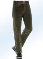 Thermische corduroy broek in 3 kleuren OLIJF