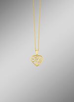 Vergulde hanger met zirkonia 