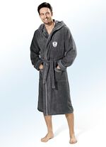 Badjas met capuchon GRAFIET
