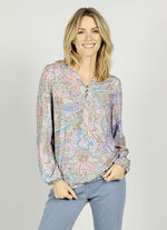 Slip-on blouse gemaakt van viscose 