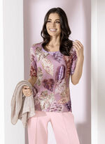 Shirt met all-over design 