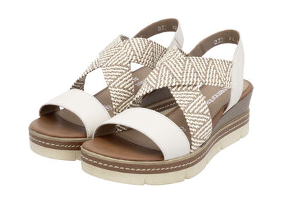 Remonte sandalen met gevlochten details 