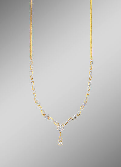 Halsketting met 160 diamanten 