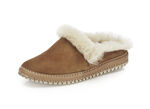 Gemini pantoffels gemaakt van zacht, beste suède COGNAC-BEIGE