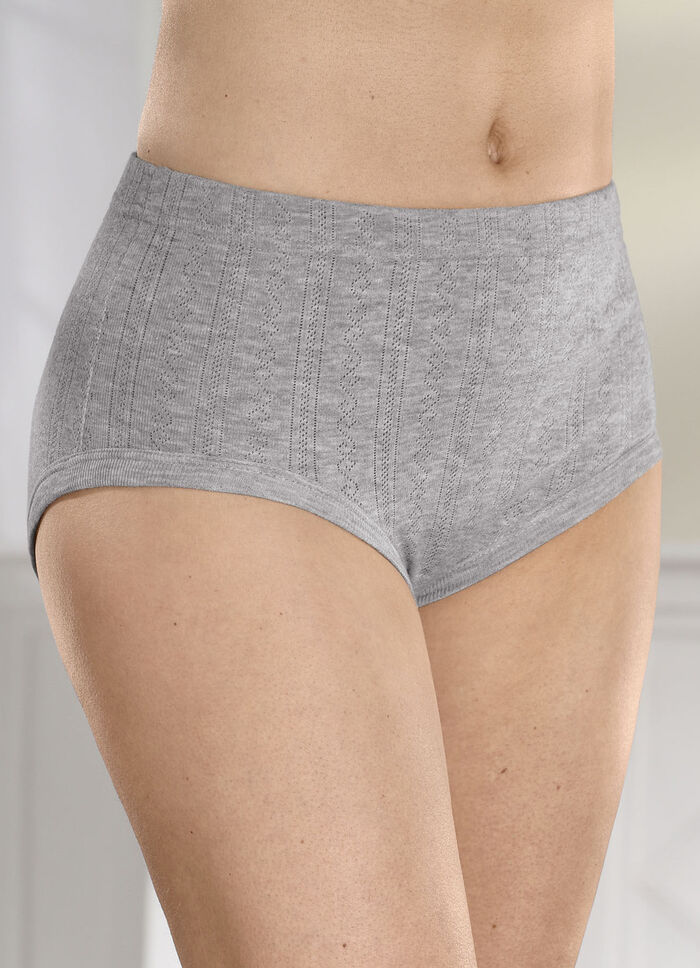 Set van vijf slips met jacquardmotief 