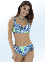 Bikini met uitneembare zachte cups en kleurrijk printdesign 
