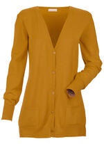 Cardigan met modaal OCKER
