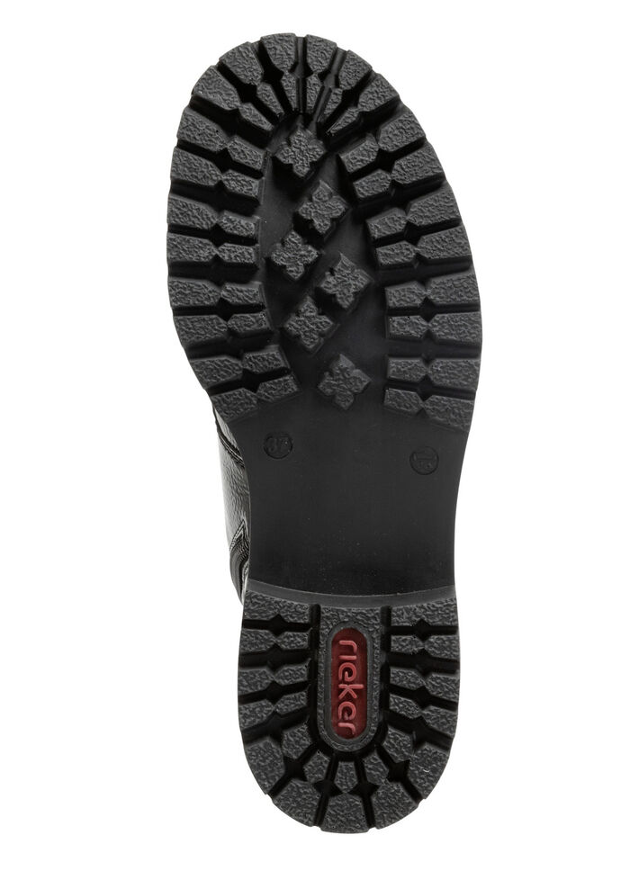 Rieker, stijlvolle dames enkellaarsjes, winterschoenen, met rits SCHWARZ-GOLD