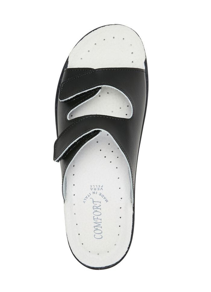 Tweepack klassieke damesmuiltjes, breedte H, met klittenbandsluiting 