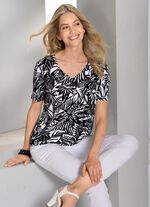 Shirt-tuniek met elastaan 