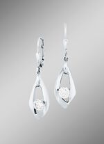 Betoverende oorbellen met synth. zirkonia 