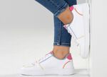 ELENA EDEN sneakers van nappaleer WIT-BONTE